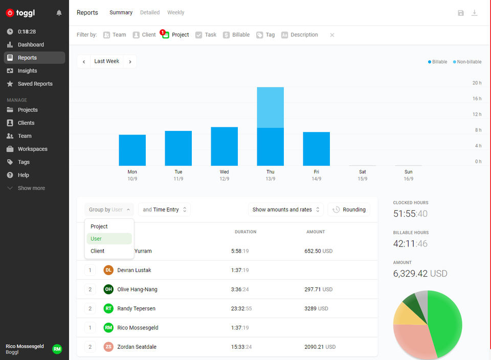 Toggl Track Screenshot 1