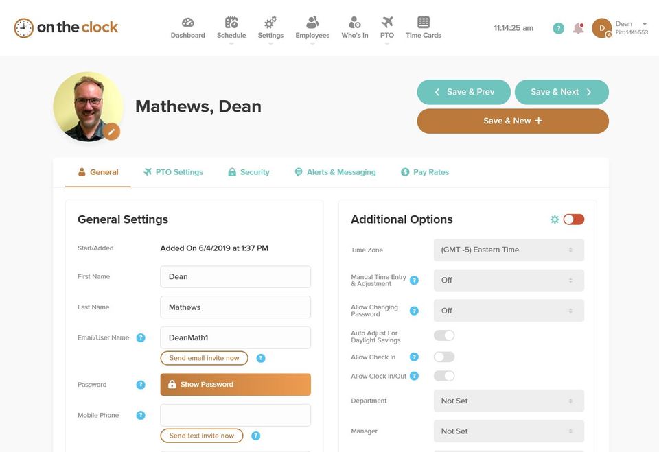 OnTheClock Screenshot 3
