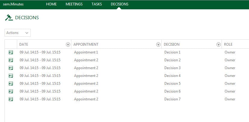 sem.Minutes Screenshot 2