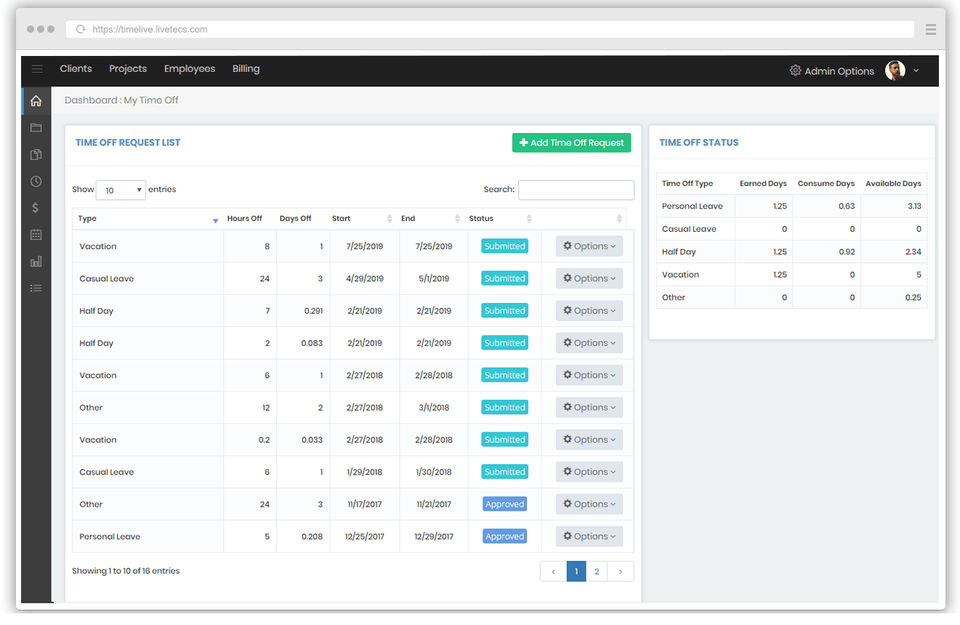 TimeLive Screenshot 1
