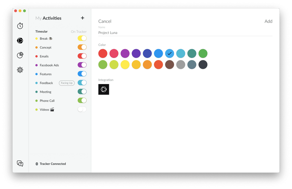 Timeular Screenshot 1