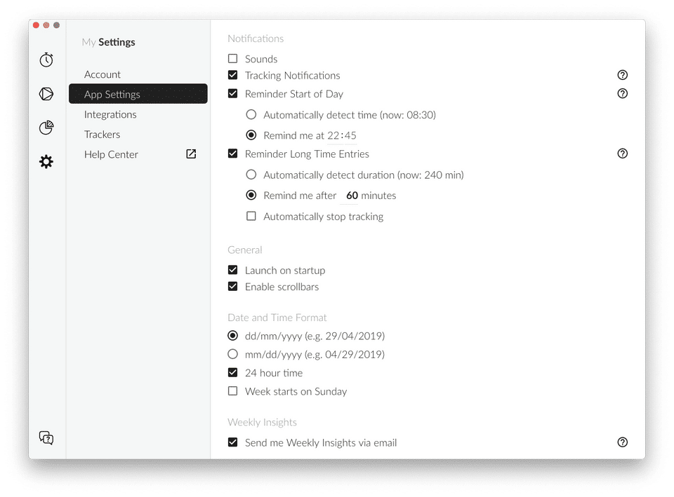 Timeular Screenshot 3