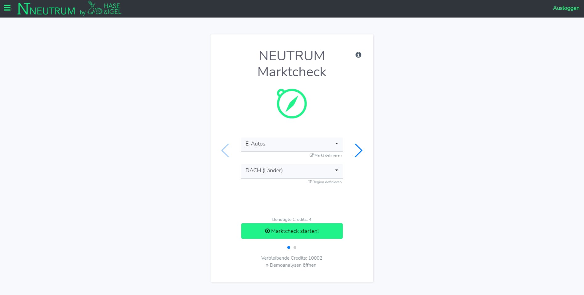 NEUTRUM MARKTCHECK Screenshot 1