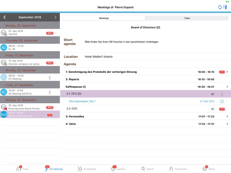 Twelve Directors' Portal Screenshot 3