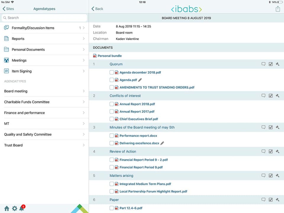 iBabs Screenshot 2