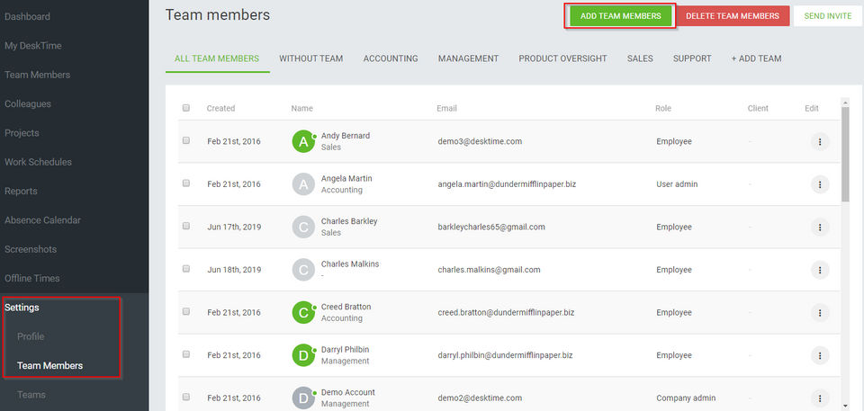 DeskTime Screenshot 2