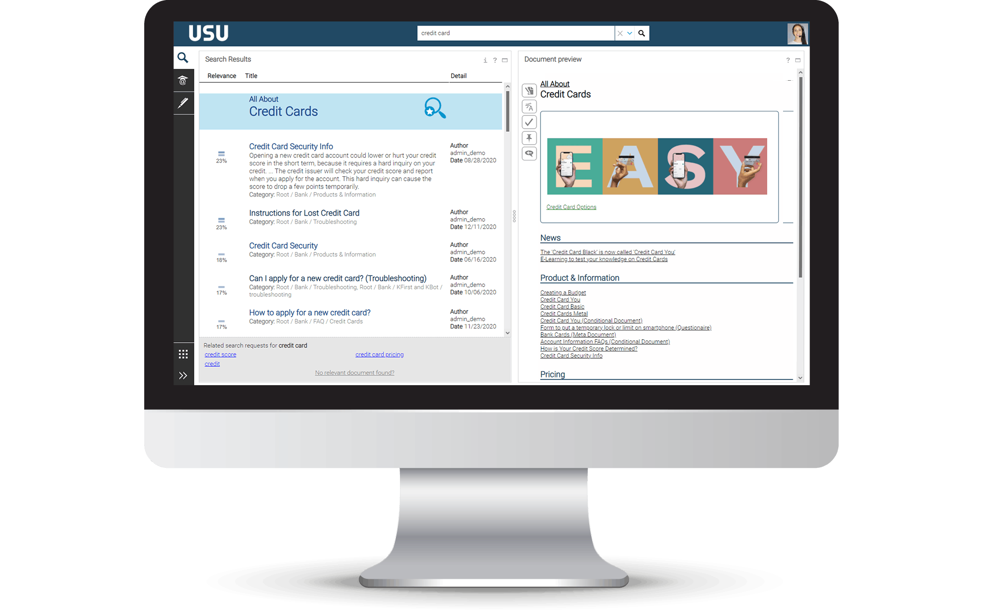 USU Knowledge Management Screenshot 2