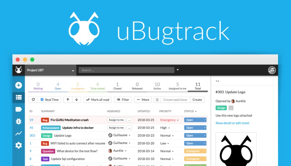 uBugtrack Screenshot 1