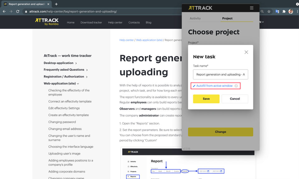 AtTrack Screenshot 1