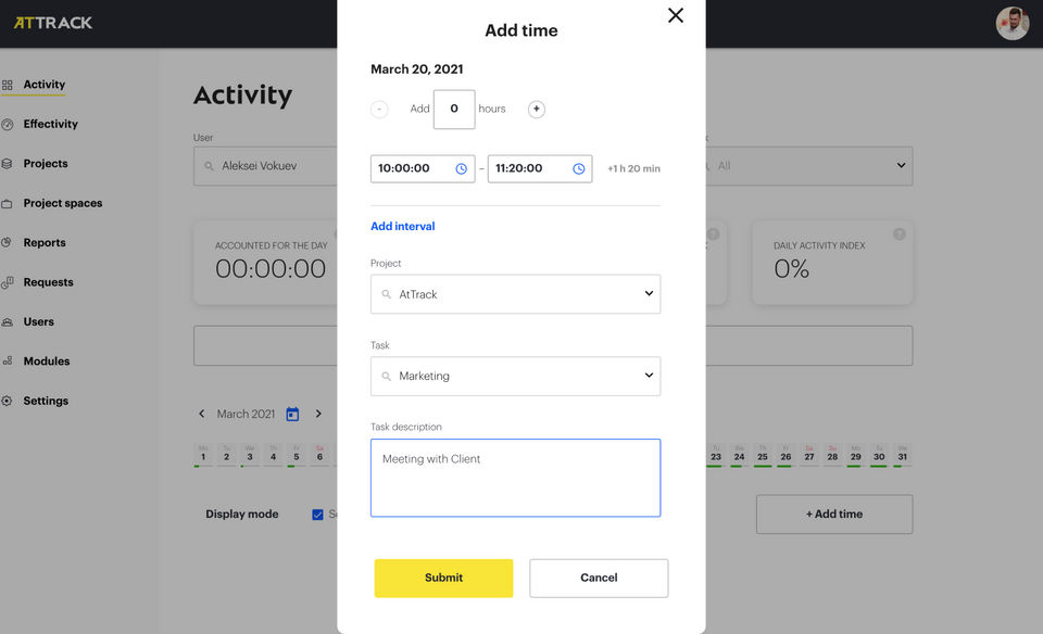 AtTrack Screenshot 5