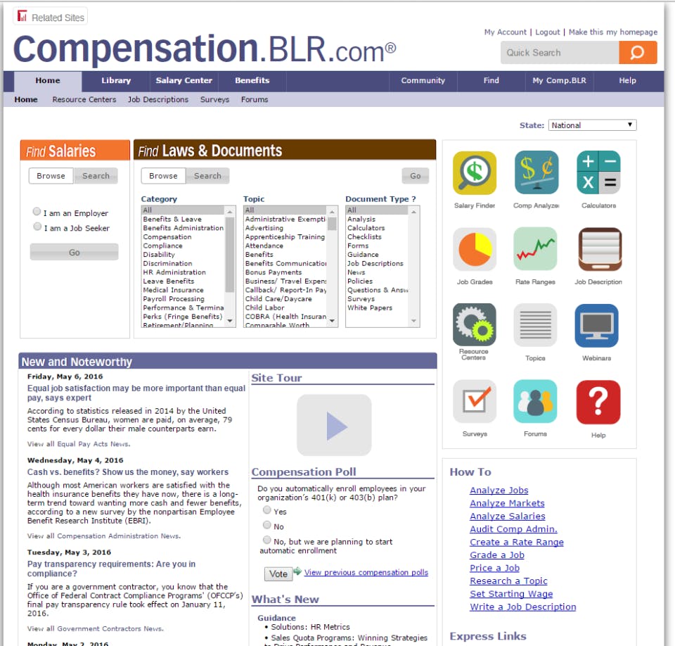 Compensation.BLR.com Screenshot 5