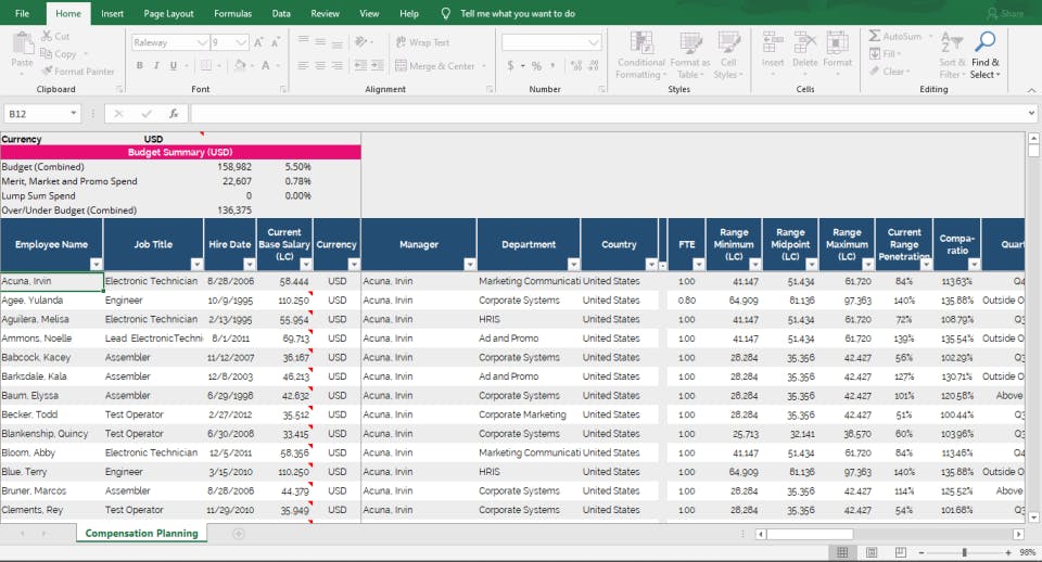 CompensationXL Screenshot 4