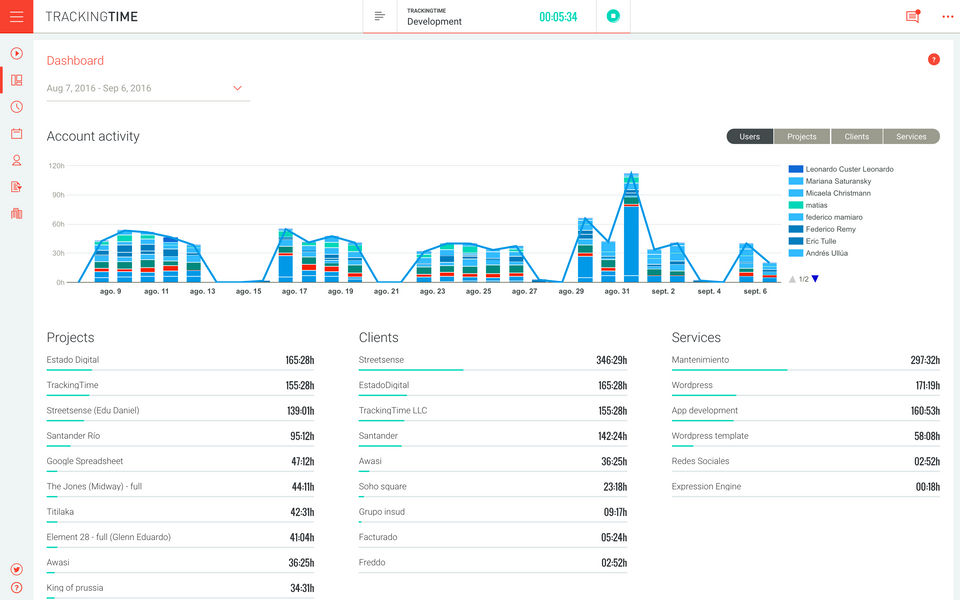 TrackingTime Screenshot 1