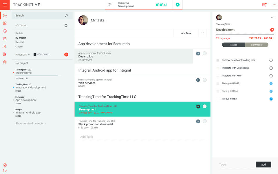 TrackingTime Screenshot 2