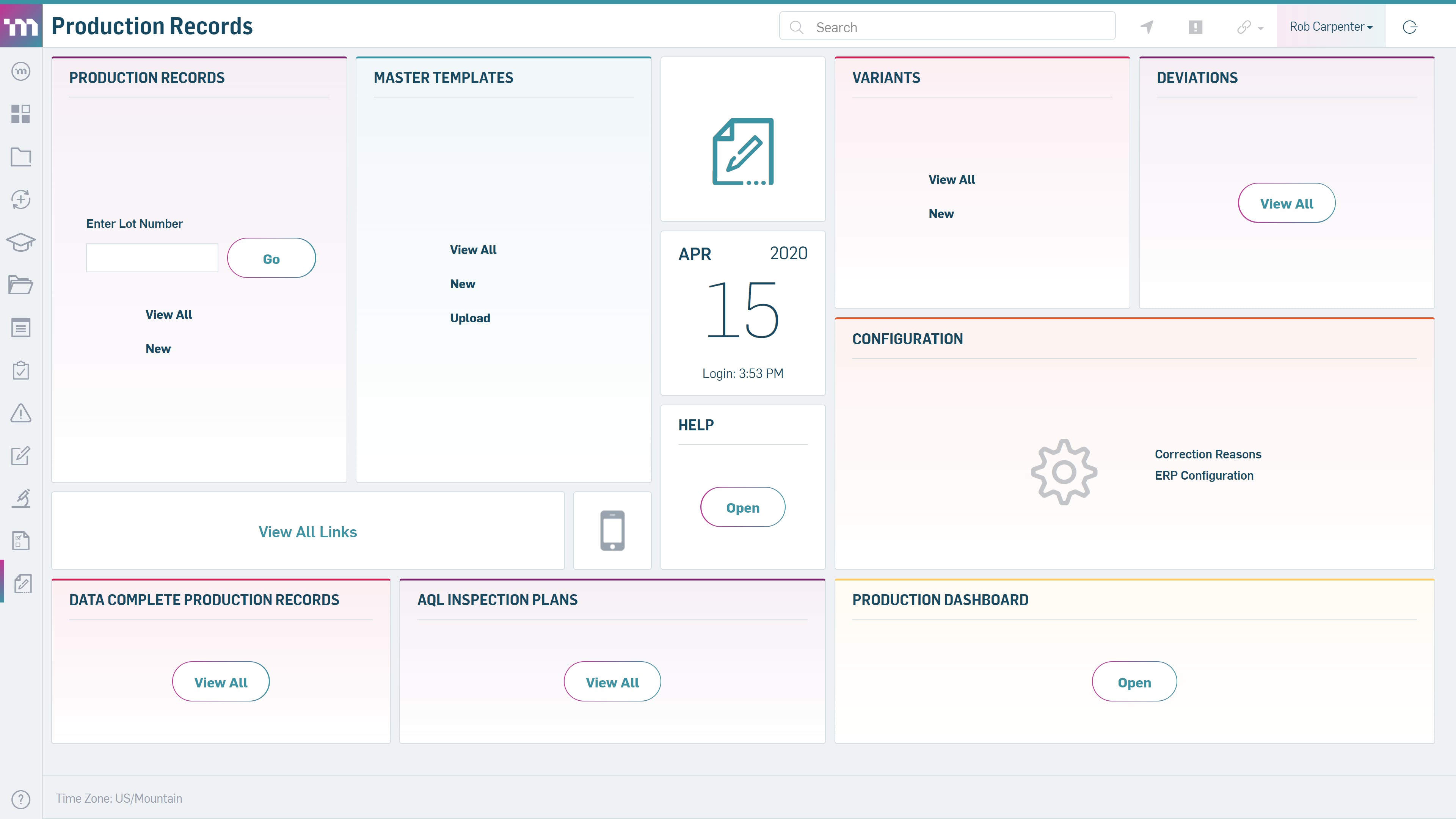 MasterControl Manufacturing Excellence Screenshot 1