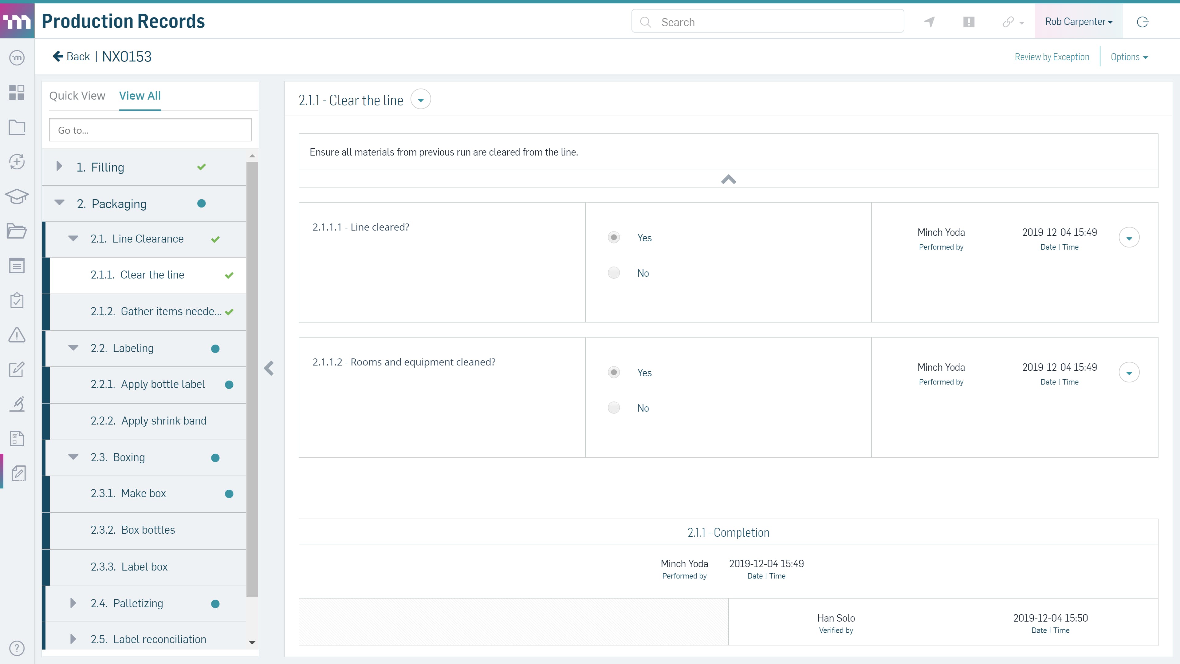 MasterControl Manufacturing Excellence Screenshot 2