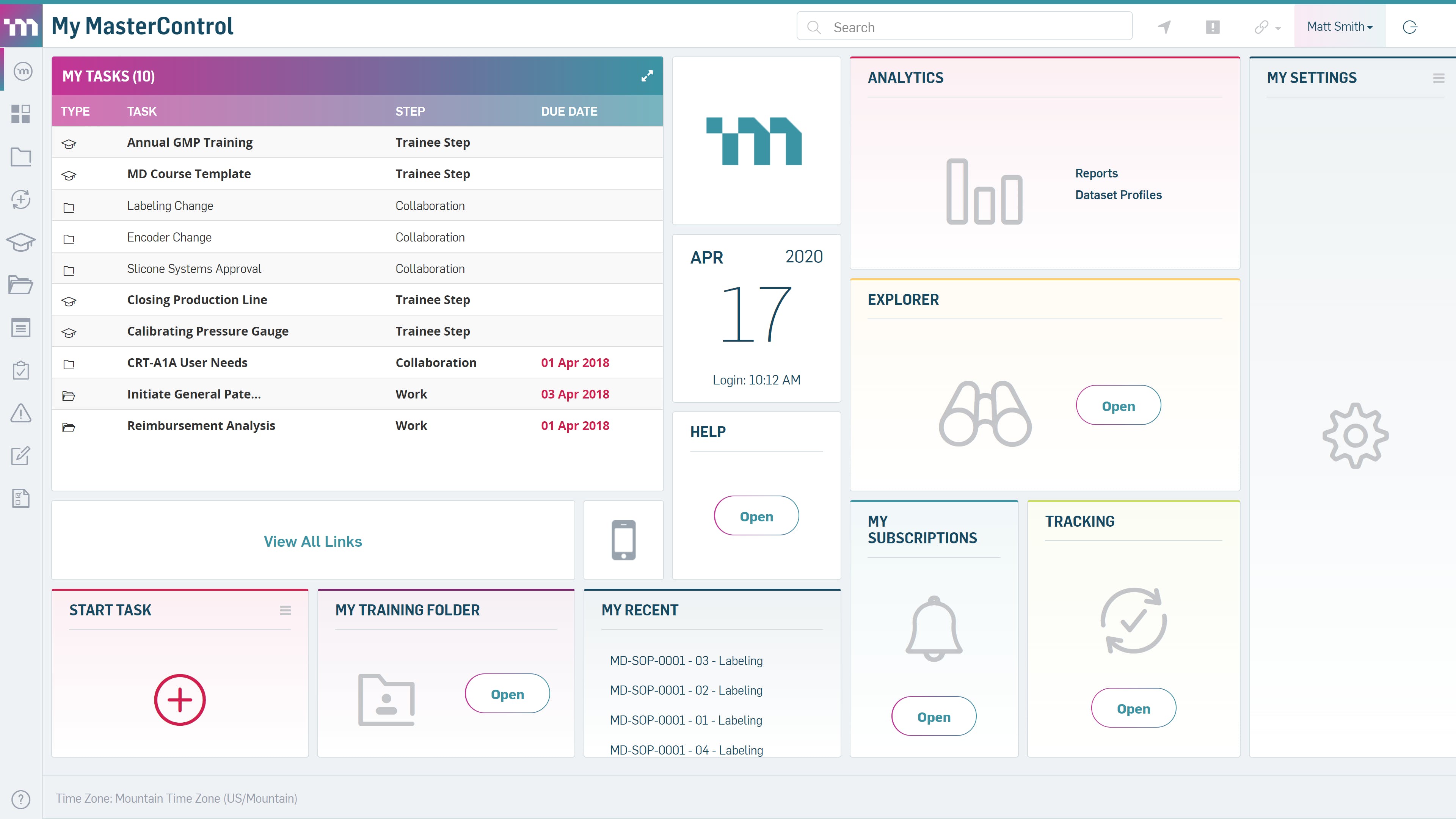 MasterControl Manufacturing Excellence Screenshot 4