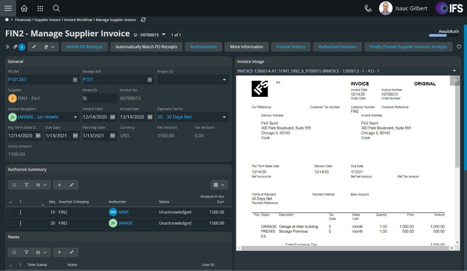 IFS Cloud Screenshot 2