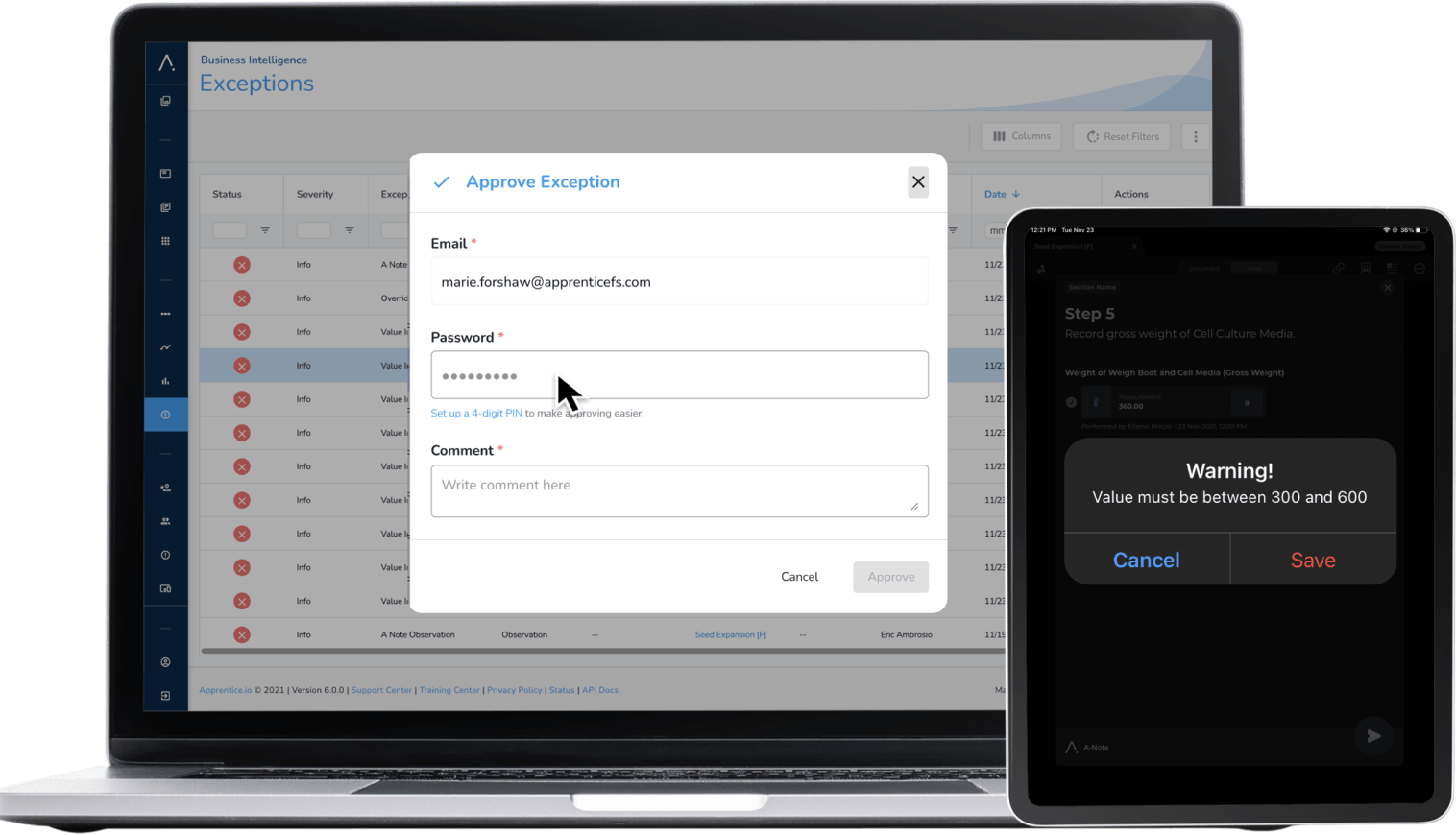 Tempo Manufacturing Execution System Screenshot 3