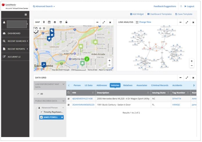 Accurint Virtual Crime Center Screenshot 1