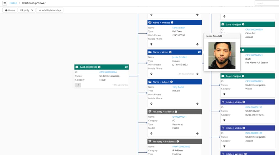 Column Case Management Screenshot 2