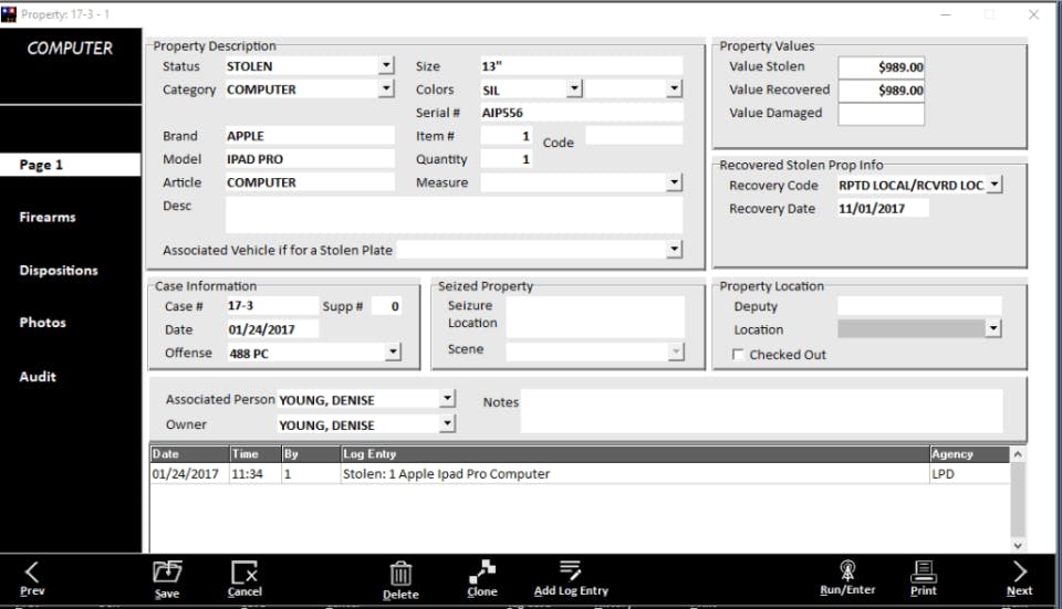 RIMS Records Management System Screenshot 2