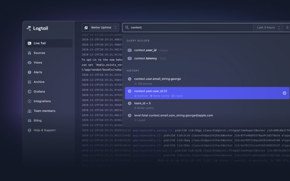 Logtail Screenshot 3
