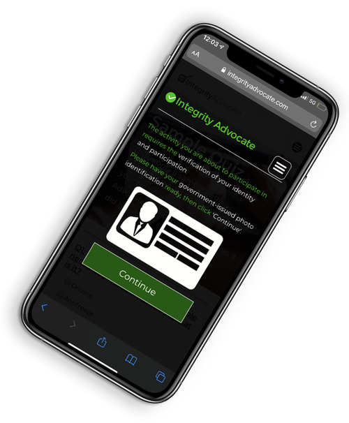Integrity Advocate Screenshot 1