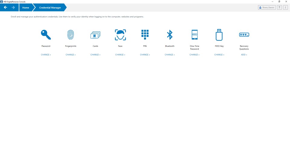 DigitalPersona Screenshot 3