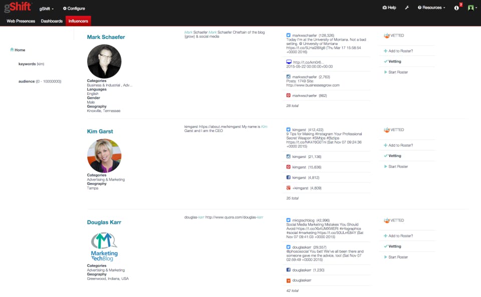 gShift Screenshot 2