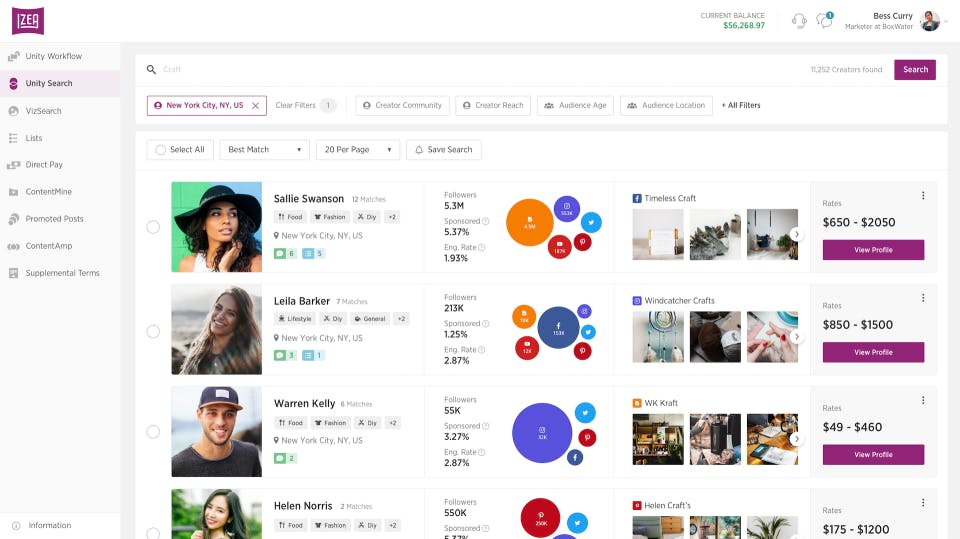 Izea Screenshot 1