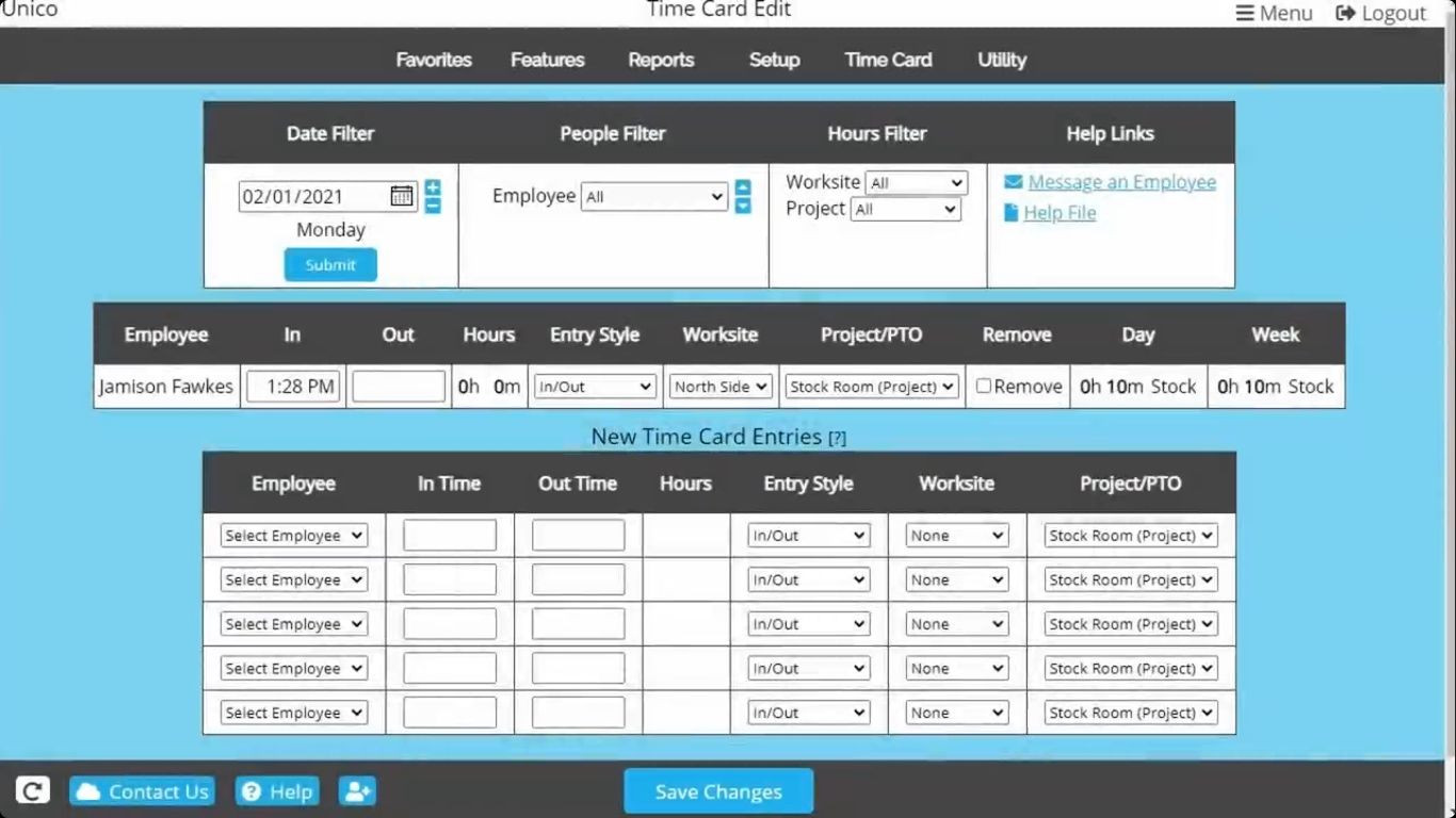 Easy Time Clock Screenshot 3