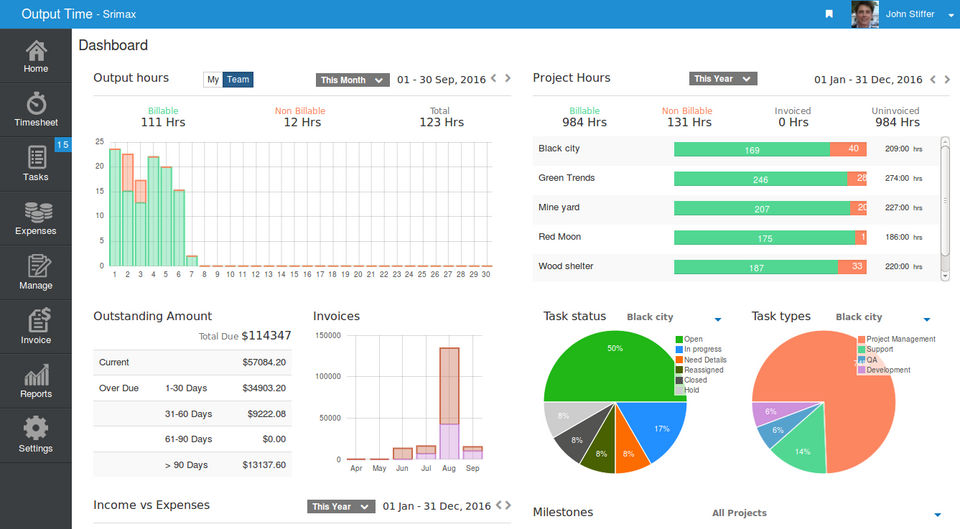 Output Time Screenshot 1