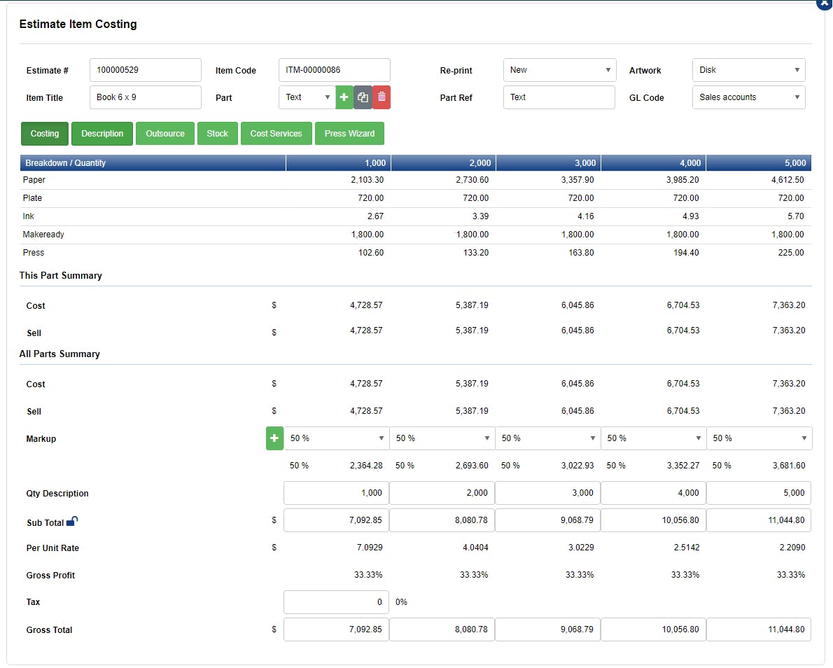 ePRO Print MIS Screenshot 3