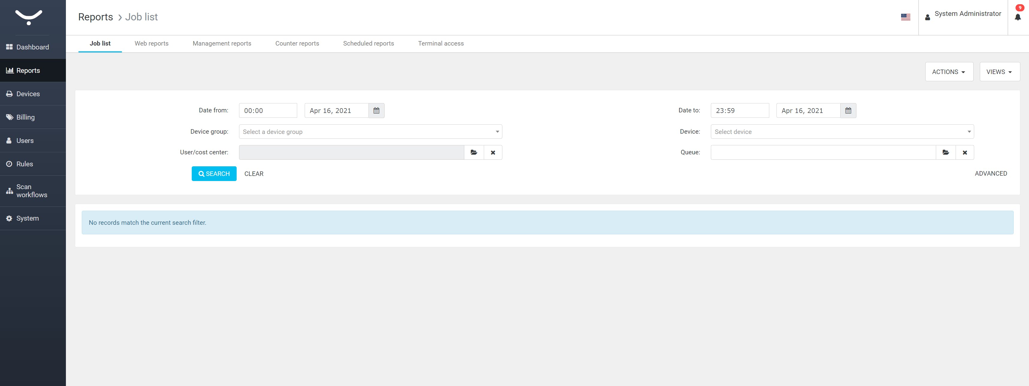 YSoft SAFEQ Screenshot 2