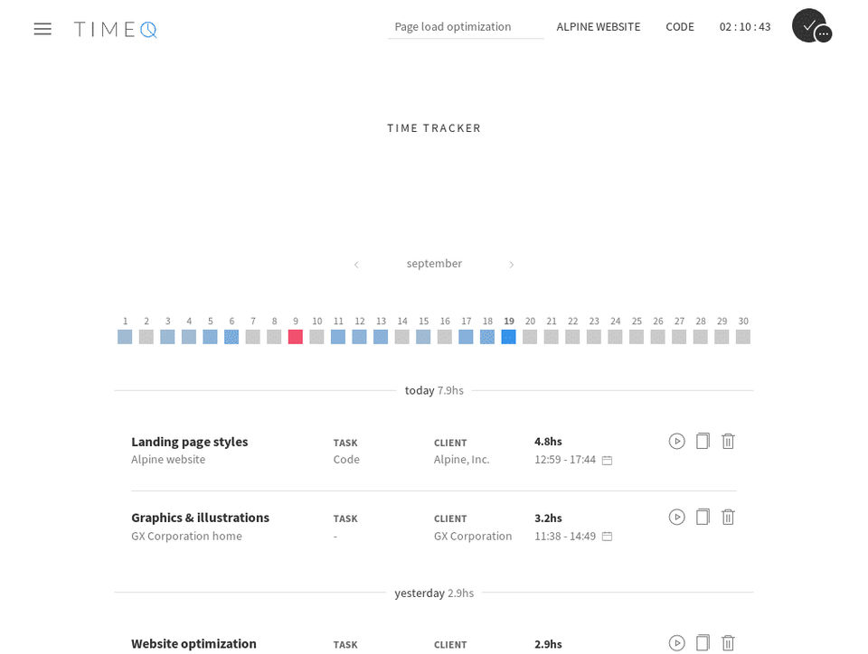 TimeQ Screenshot 1