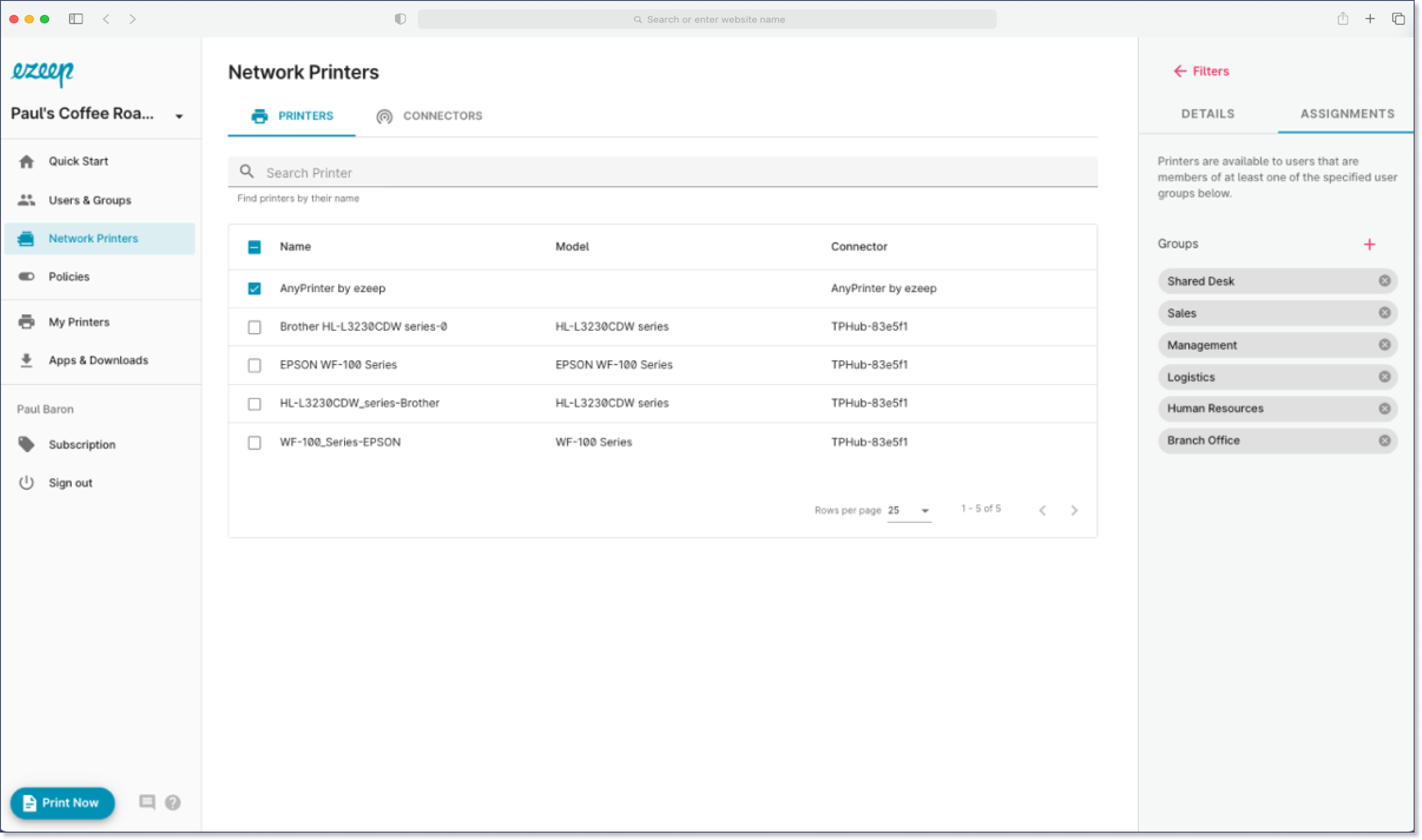 ezeep Screenshot 1