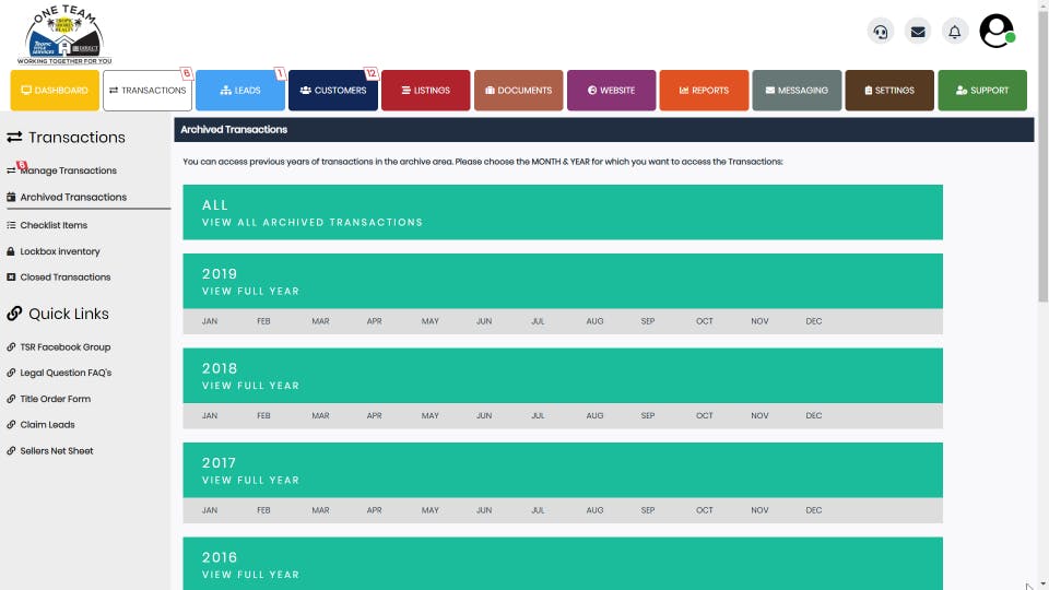 Real Estate Brokerage Management System Screenshot 3