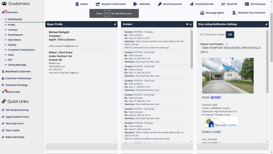 Real Estate Brokerage Management System Screenshot 4