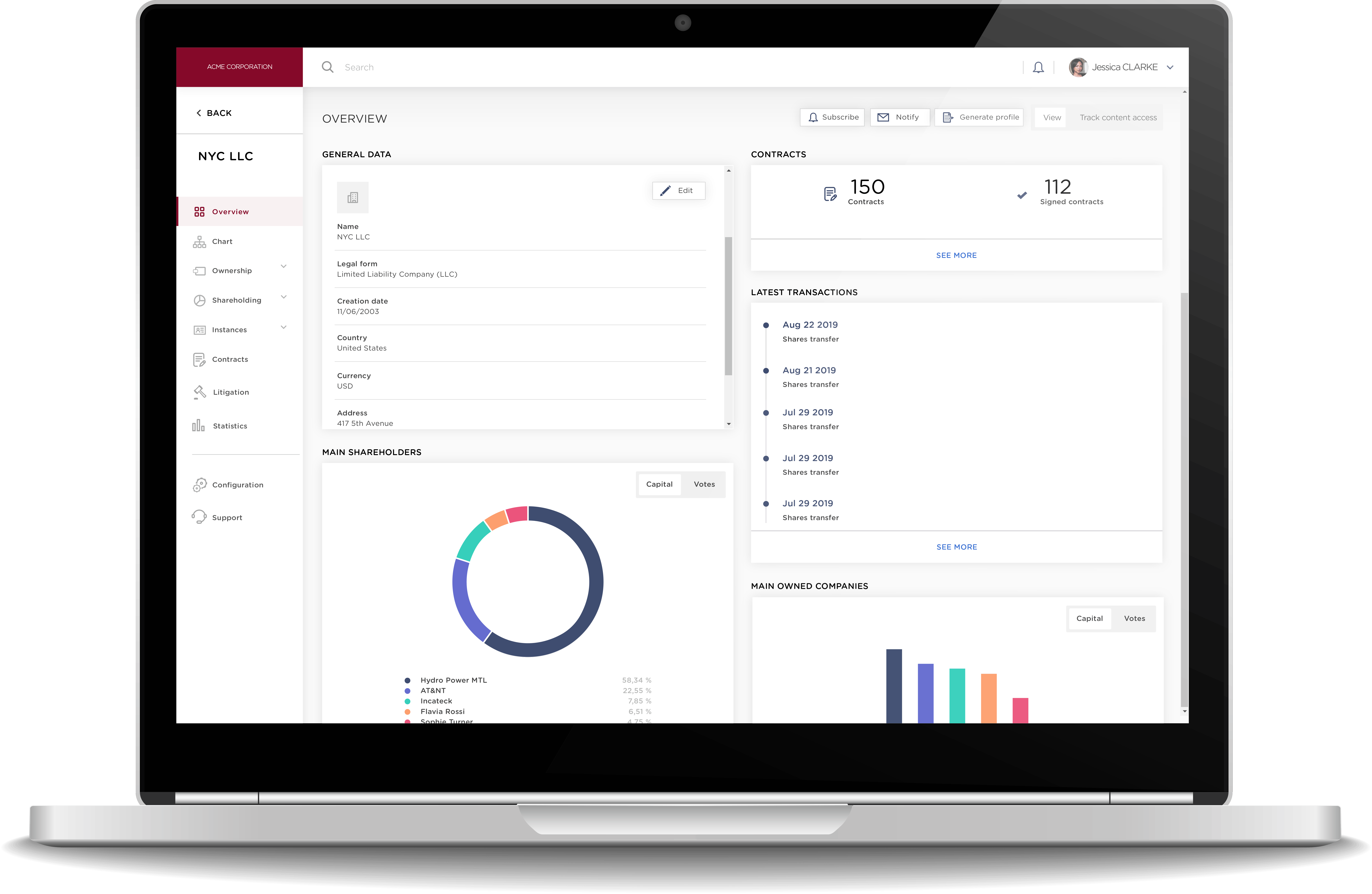 DiliTrust Governance Suite Screenshot 1