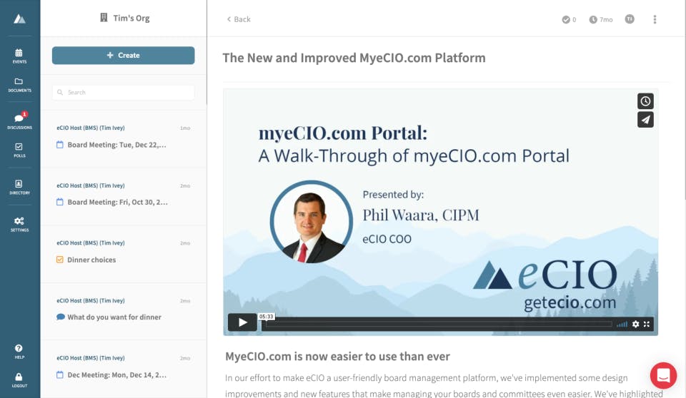 eCIO Screenshot 1