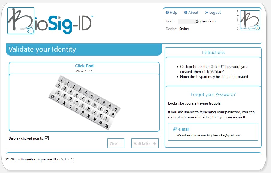 BioSig-ID Screenshot 1