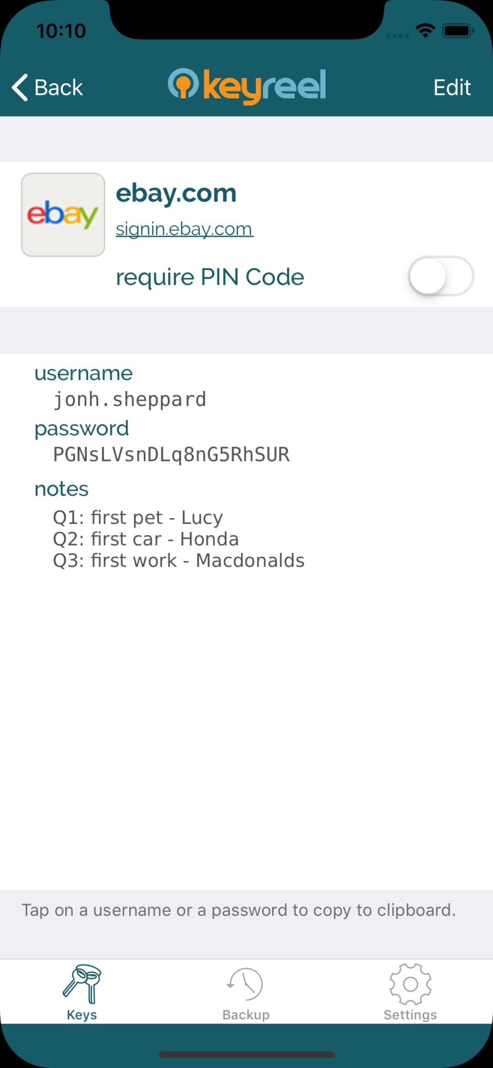 KeyReel  Screenshot 3