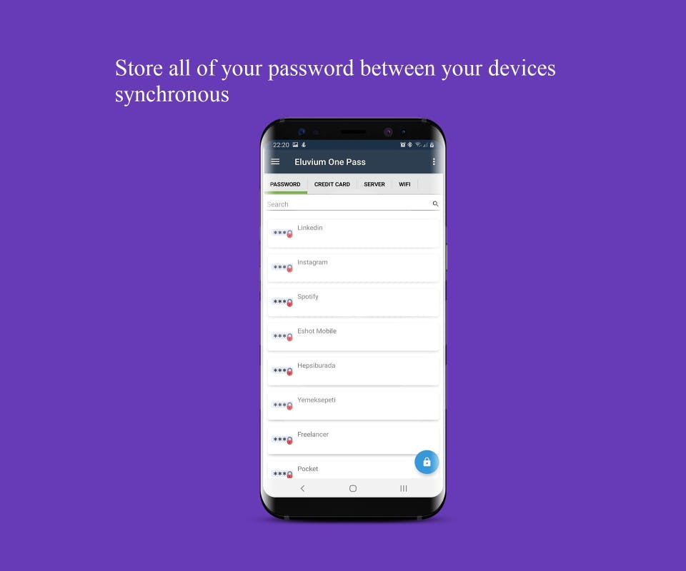 Eluvium Password Manager Screenshot 1