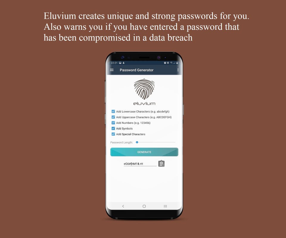 Eluvium Password Manager Screenshot 4