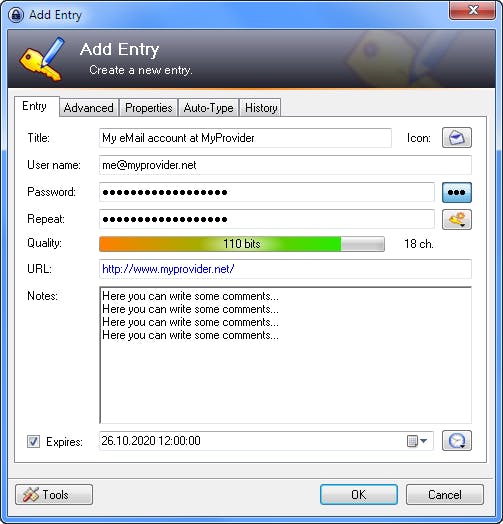 KeePass Screenshot 3