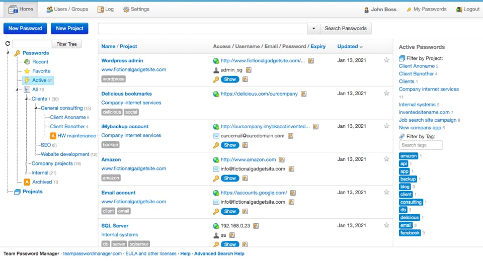Team Password Manager Screenshot 1