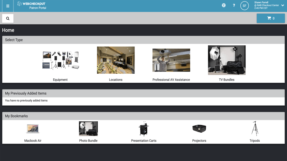WebCheckout Screenshot 1