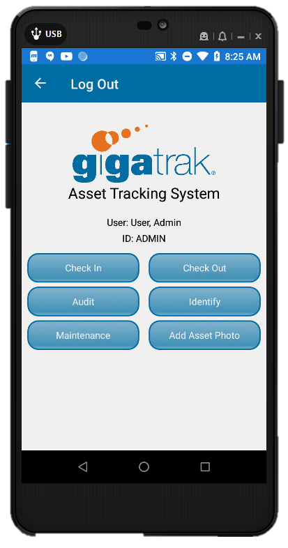 GigaTrak Asset Tracking System Screenshot 1