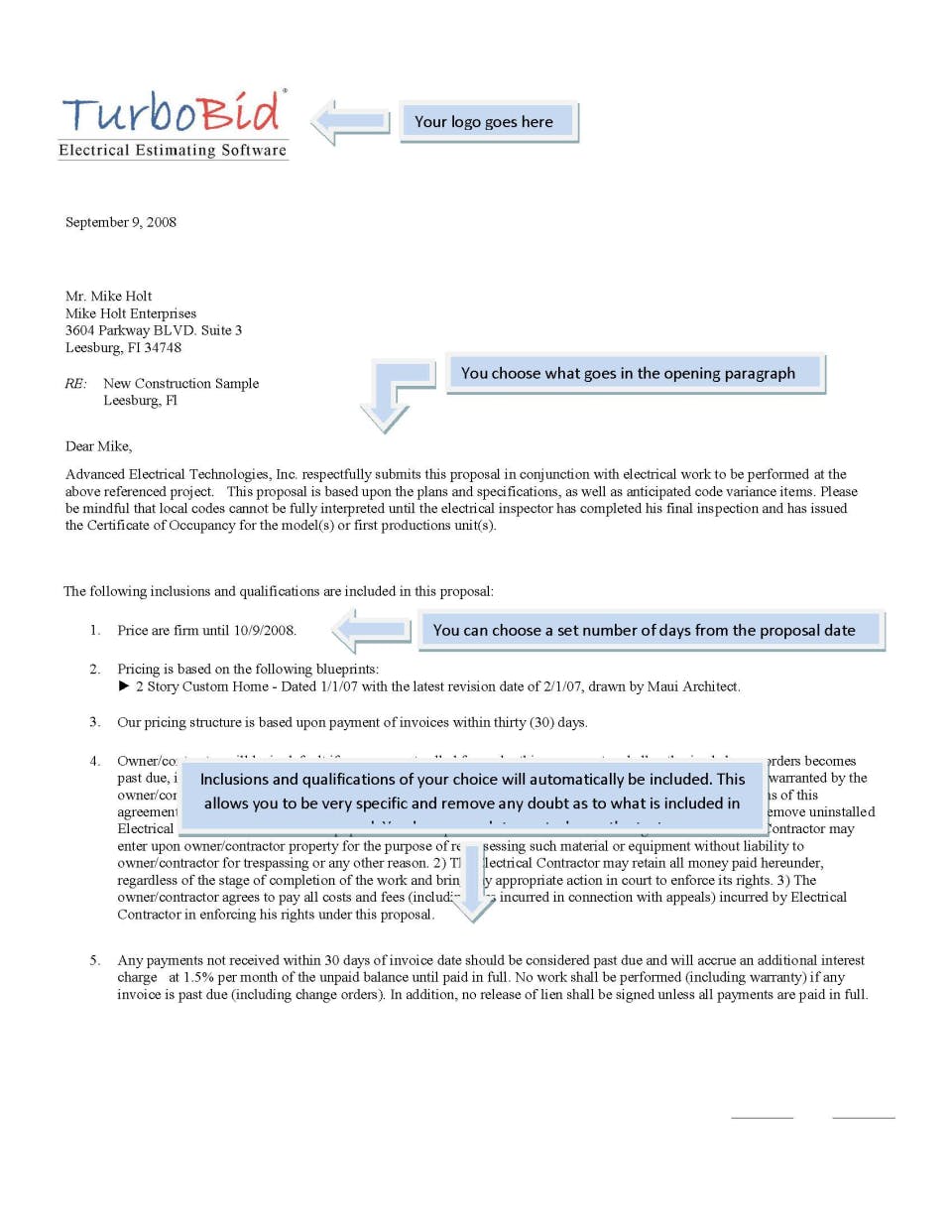 TurboBid Estimating Screenshot 1